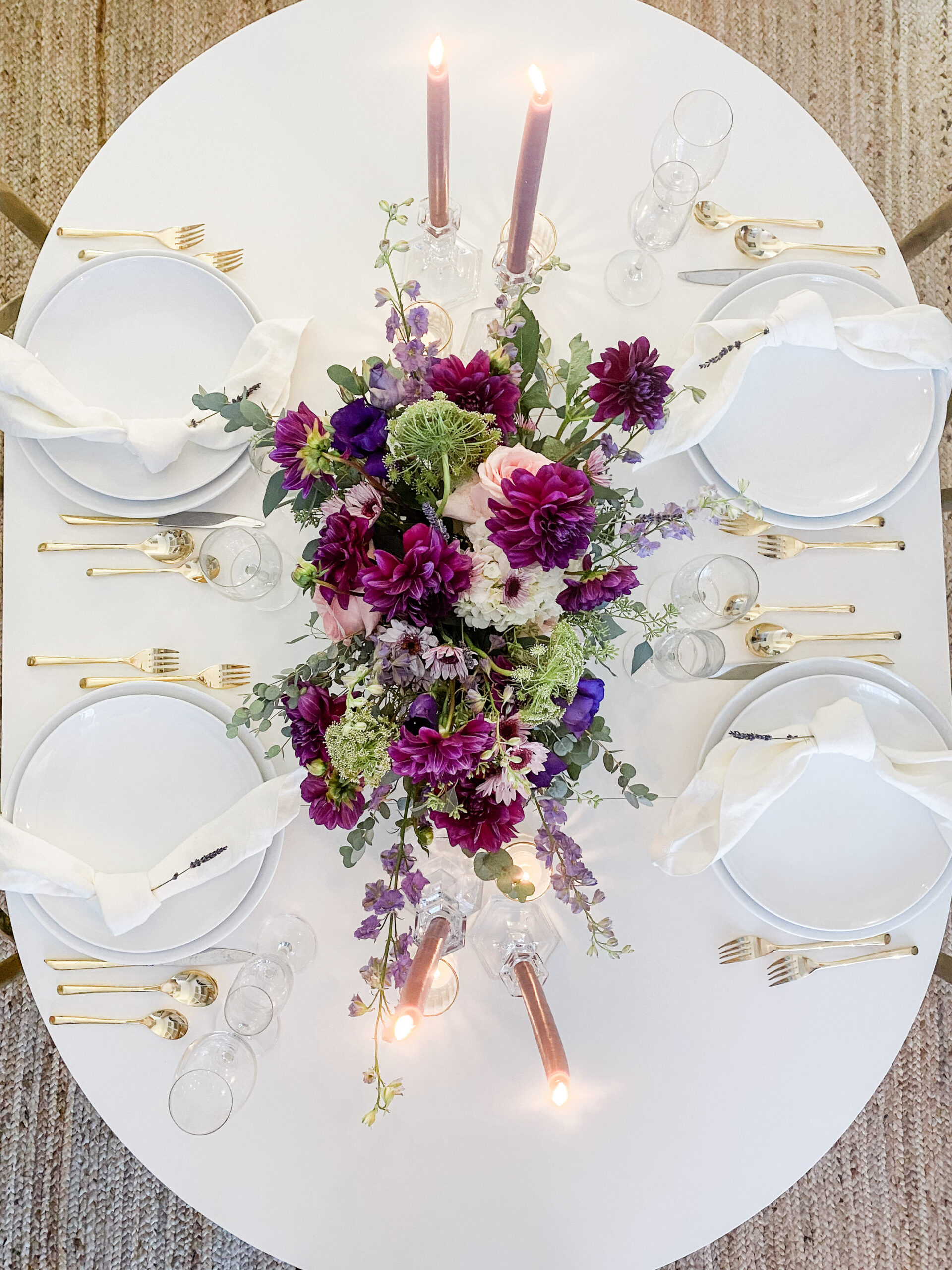 5 Steps For Elegant Dinner Party Floral Arrangement The Lux Cut